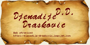 Đenadije Drašković vizit kartica